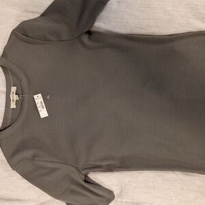 Madewell Gray Ribbed Top